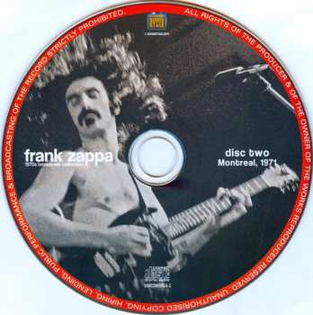 6CD/Set di cofanetti Frank Zappa: 1970s Broadcast Collection
