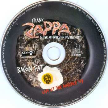 CD Frank Zappa: Bacon Fat Live At The Rockpile '69