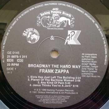 LP Frank Zappa: Broadway The Hard Way