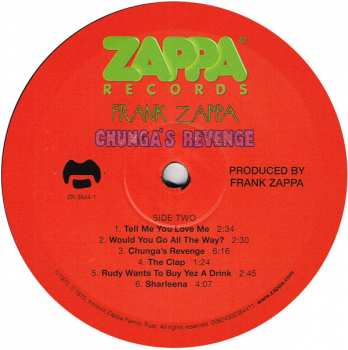 LP Frank Zappa: Chunga's Revenge