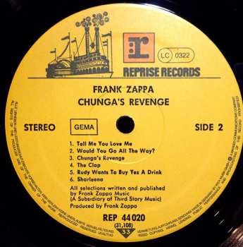 LP Frank Zappa: Chunga's Revenge