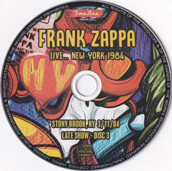 4CD/Set di cofanetti Frank Zappa: Live... New York 1984