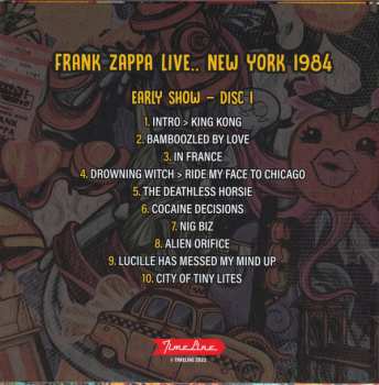 4CD/Set di cofanetti Frank Zappa: Live... New York 1984