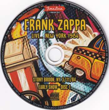 4CD/Set di cofanetti Frank Zappa: Live... New York 1984