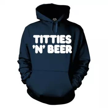 Felpa con cappuccio Titties 'n' Beer