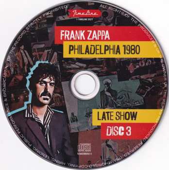 4CD/Set di cofanetti Frank Zappa: Philadelphia 1980