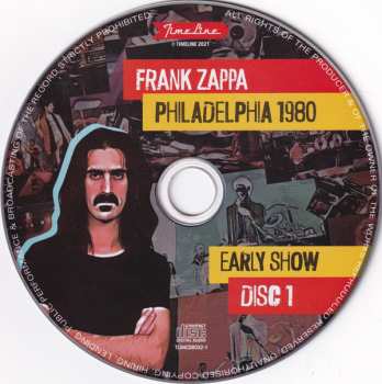 4CD/Set di cofanetti Frank Zappa: Philadelphia 1980