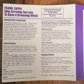 CD Frank Zappa: Ship Arriving Too Late To Save A Drowning Witch