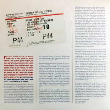 3LP Frank Zappa: Rainbow Theatre London, England December 10, 1971 LTD