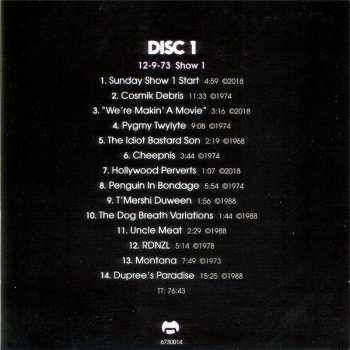 7CD/Set di cofanetti Frank Zappa: The Roxy Performances