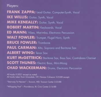 4LP/Set di cofanetti Frank Zappa: Zappa '88: The Last U.S. Show CLR | LTD