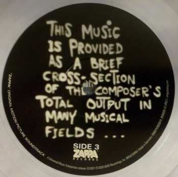 2LP Frank Zappa: Zappa (Original Motion Picture Soundtrack) PIC | CLR