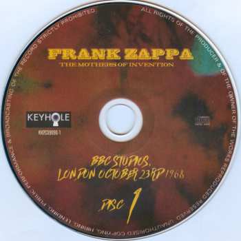 2CD Frank Zappa: Live In London & Paris 1968