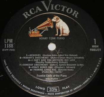 LP Frankie Carle: Honky Tonk Piano