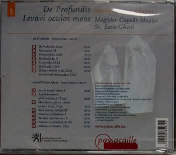 CD Il Fondamento: De Profundis Levavi Oculos Meos - Magister Capelle Musice St. Bavo-Ghent