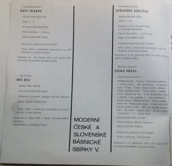 2LP František Hrubín: Moderní České A Slovenské Básnické Sbírky V.