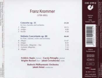 CD František Vincenc Kramář - Krommer: Concerto For 2 Clarinets, Op. 35; Sinfonia Concertante, Op. 80