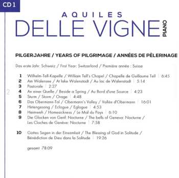 4CD Franz Liszt: Années De Pèlerinage