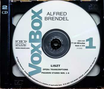 2CD Franz Liszt: Brendel plays Liszt (Volume Two)