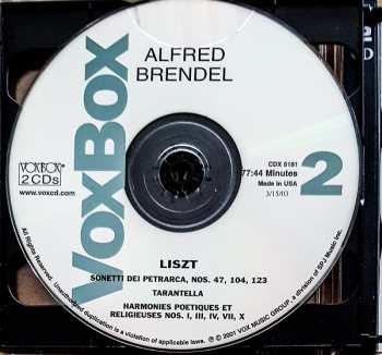 2CD Franz Liszt: Brendel plays Liszt (Volume Two)