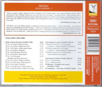 CD Franz Liszt: Etude En 12 Exercises / Trois Etudes De Concert / Rigoletto - Paraphrase De Concert / Ouvertüre Zu Tannhäuser