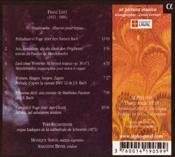 CD Franz Liszt: Orgelwerke - Œuvres Pour Orgue (Orgue Ladegast De La Cathédrale De Schwerin)