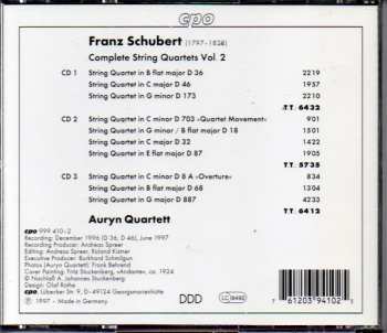 6CD/Set di cofanetti Franz Schubert: Complete String Quartets 
