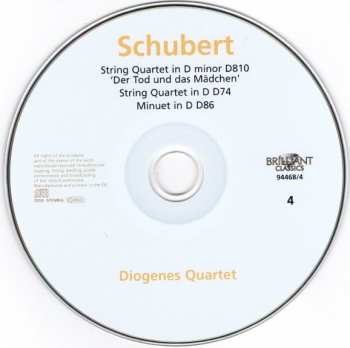 7CD/Set di cofanetti Franz Schubert: Complete String Quartets