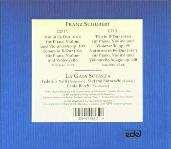 2CD Franz Schubert: Trio In Es-Dur Op. 100 / Sonate In B-Dur / Trio In B-Dur Op. 99 / Notturno In Es-Dur Op. 148