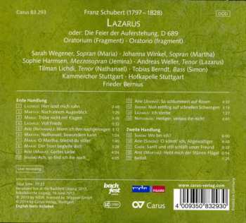 CD Franz Schubert: Lazarus