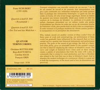 CD Franz Schubert: Der Tod Und Das Madchen - Rosamunde