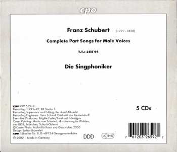 5CD/Set di cofanetti Franz Schubert: Singphonic Schubert (Complete Edition )
