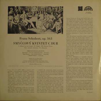 LP Franz Schubert: Smyčcový Kvintet C Dur, Op. 163
