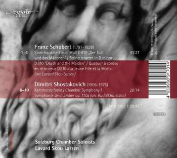 CD Franz Schubert: Streichquartett Nr. 14 D-moll Op. Posth. D 810 "Der Tod Und Das Mädchen" / Kammersinfonie Op.110a