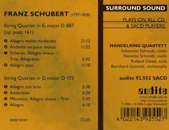 SACD Franz Schubert: String Quartets (String Quartet In G Major D 887 · String Quartet In G Minor D 173)