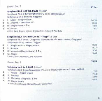 4CD/Set di cofanetti Franz Schubert: The Complete Symphonies