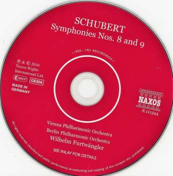 CD Berliner Philharmoniker: Symphonies No. 8 And 9