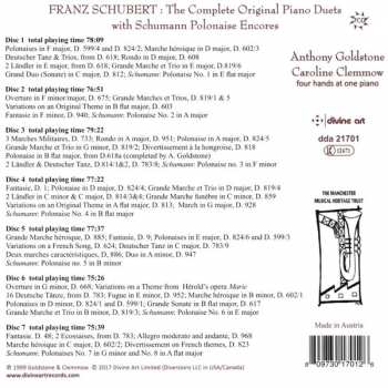7CD/Set di cofanetti Franz Schubert: The Complete Original Piano Duets