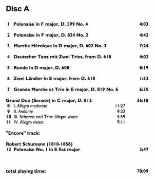 7CD/Set di cofanetti Franz Schubert: The Complete Original Piano Duets