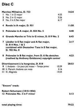 7CD/Set di cofanetti Franz Schubert: The Complete Original Piano Duets