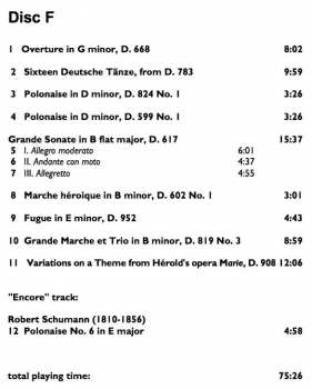 7CD/Set di cofanetti Franz Schubert: The Complete Original Piano Duets