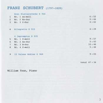 SACD Franz Schubert: Klavierstücke D 946 / Allegretto D 915 / Impromptus D 935 / Valses Nobles D 969