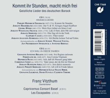2CD Franz Vitzthum: Kommt Ihr Stunden, Macht Mich Frei - Geistliche Lieder Des Deutschen Barock
