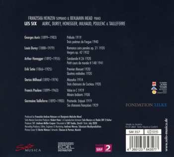 CD Franziska Heinzen: Auric, Durey, Honegger, Milhaud, Poulenc & Tailleferre