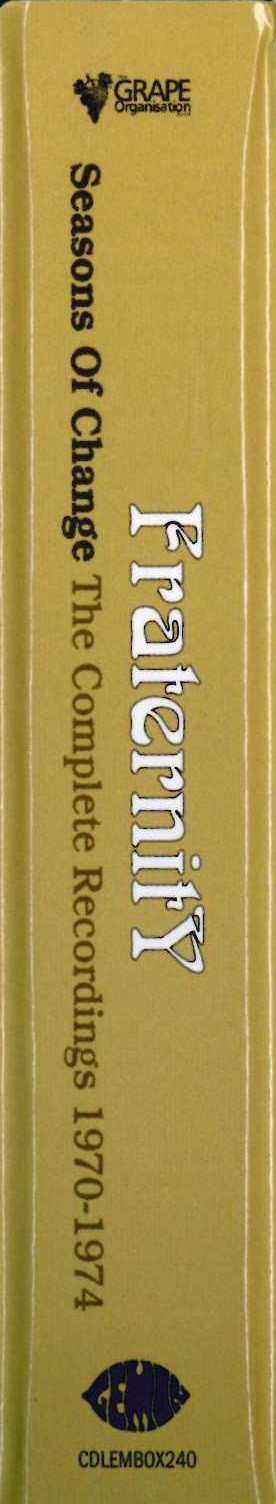 3CD/Set di cofanetti Fraternity: Seasons Of Change (The Complete Recordings 1970-1974)