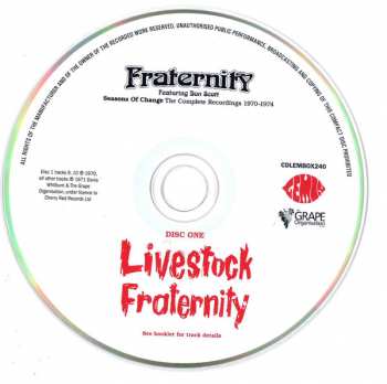 3CD/Set di cofanetti Fraternity: Seasons Of Change (The Complete Recordings 1970-1974)