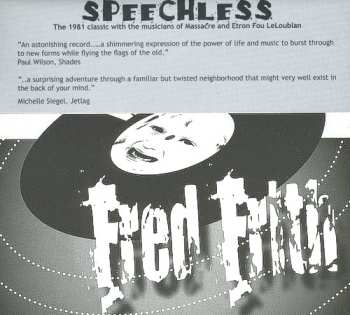 CD Fred Frith: Speechless