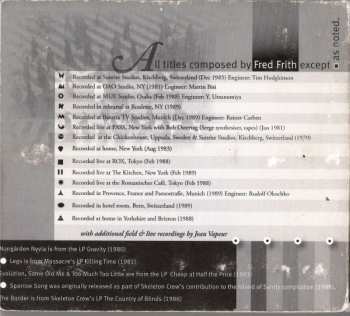 CD Fred Frith: Step Across The Border
