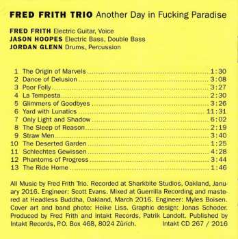 CD Fred Frith Trio: Another Day In Fucking Paradise