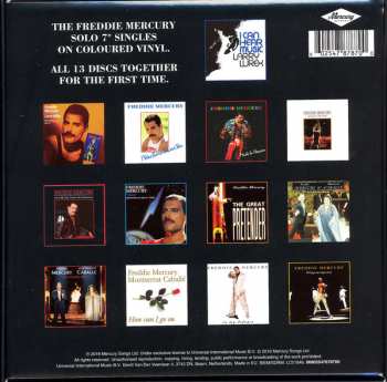 13SP/Set di cofanetti Freddie Mercury: Messenger Of The Gods (The Singles) LTD | CLR